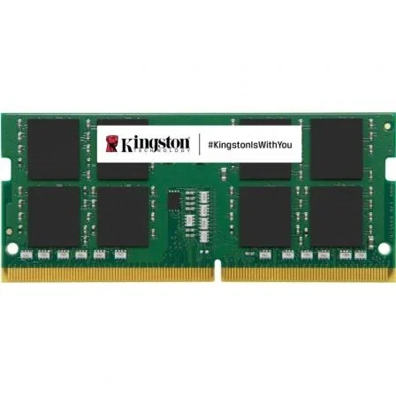 Kingston KVR56S46BD8-32 Memoria SODIMM DDR5 32GB 5600 MHz CL46 1.1V Sin Búfer On-Die ECC Kingston KVR56S46BD8-32 Memoria SODIMM DDR5 32GB 5600 MHz CL46 1.1V Sin Búfer On-Die ECC